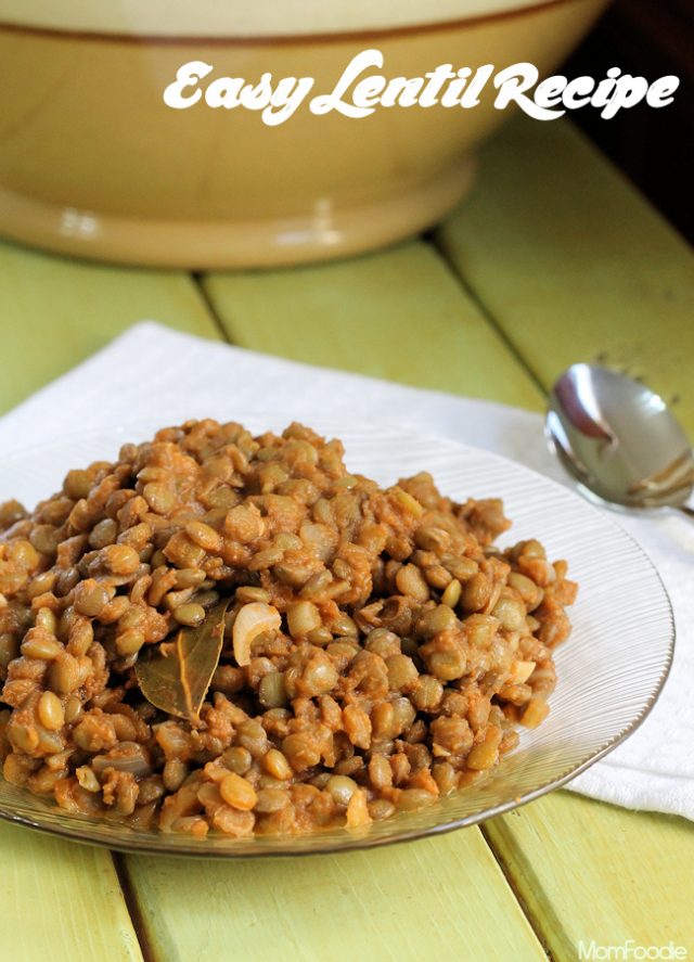 Easy Lentil Recipe: Simple Stewed Lentils - Mom Foodie
