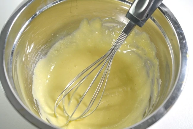 egg yolk cream cheese mixture