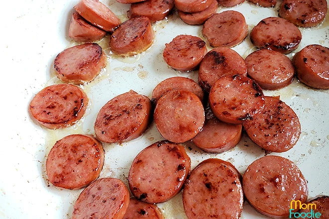 fried kielbasa sausage