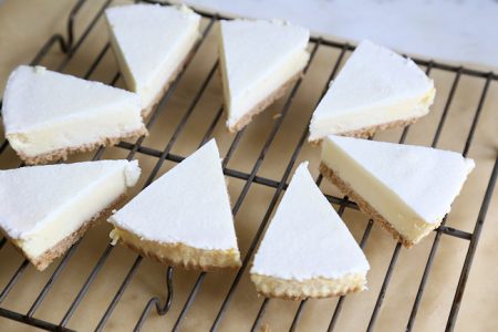 frozen cheesecake slices