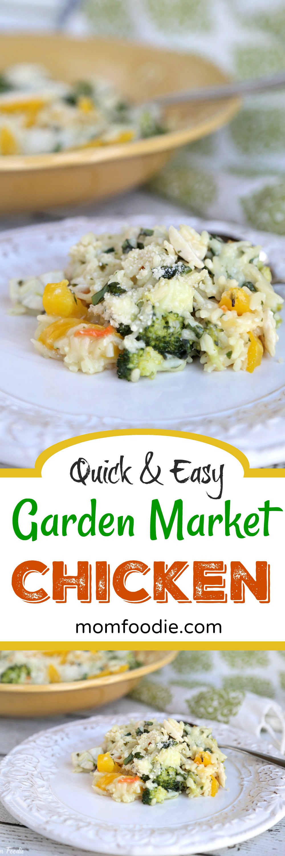 Easy Creamy Chicken Rice with fresh vegetables. A quick meal the family will love! You can grab all the ingredients right at #Walmart lbx.la/Bgjz #EatBetterLiveBetter #ad #chickenrecipes