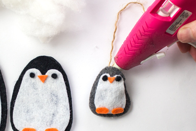 Felt Penguin With Baby Tree Decoration - Postbox Party