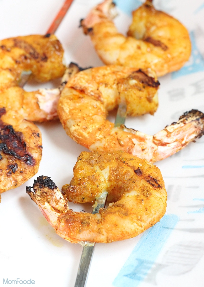 grilled curry shrimp