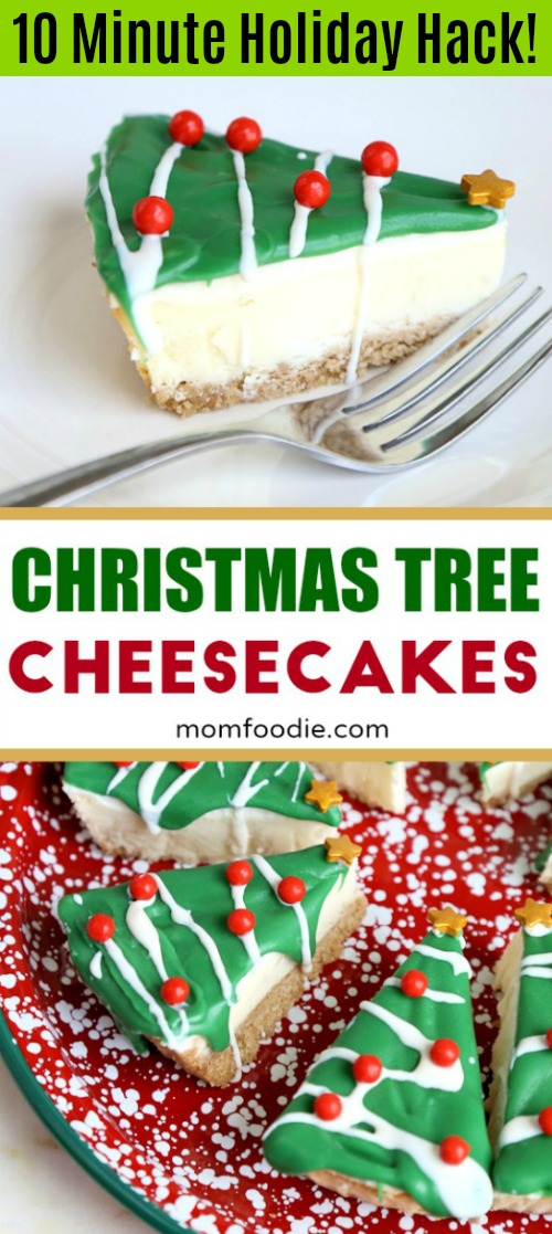 Christmas Tree Cheesecakes 