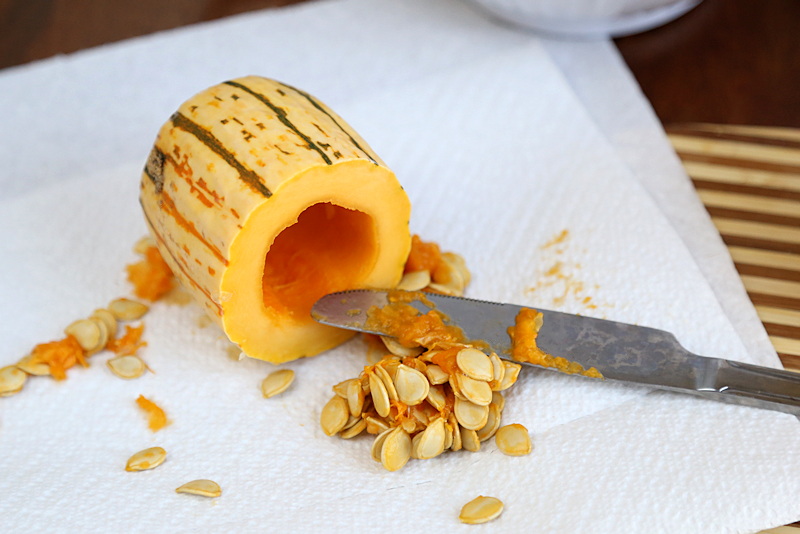 how to cut delicata squash