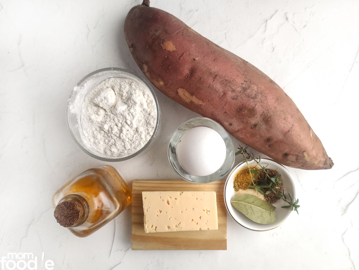 ingredients for sweet potato gnocchi