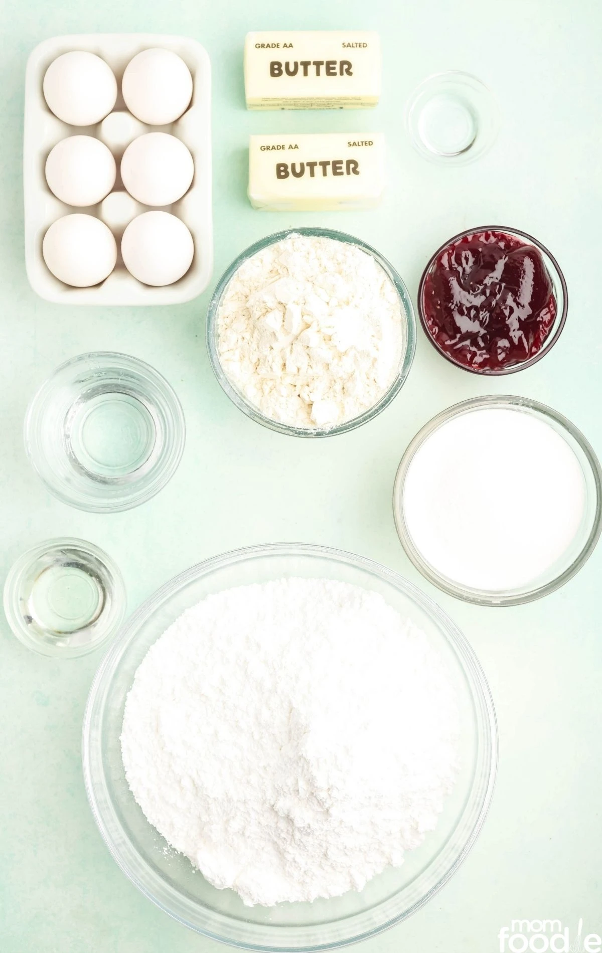 ingredients for petit fours recipe