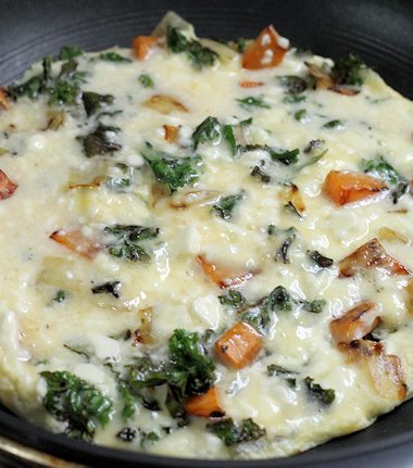 Kale Sweet Potato Frittata