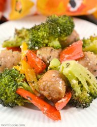 keto Sheet Pan Sausage and Vegetables