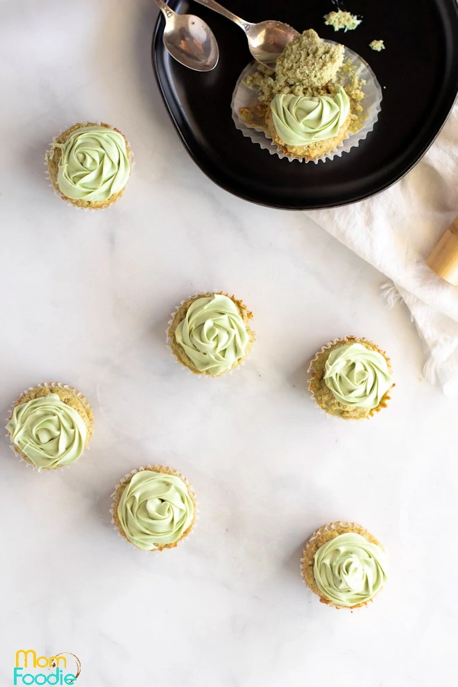 low carb matcha cupcakes