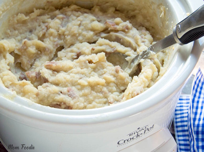 We are using an outlet converter to cook mash potatoes in the crockpot  while traveling today. : r/slowcooking