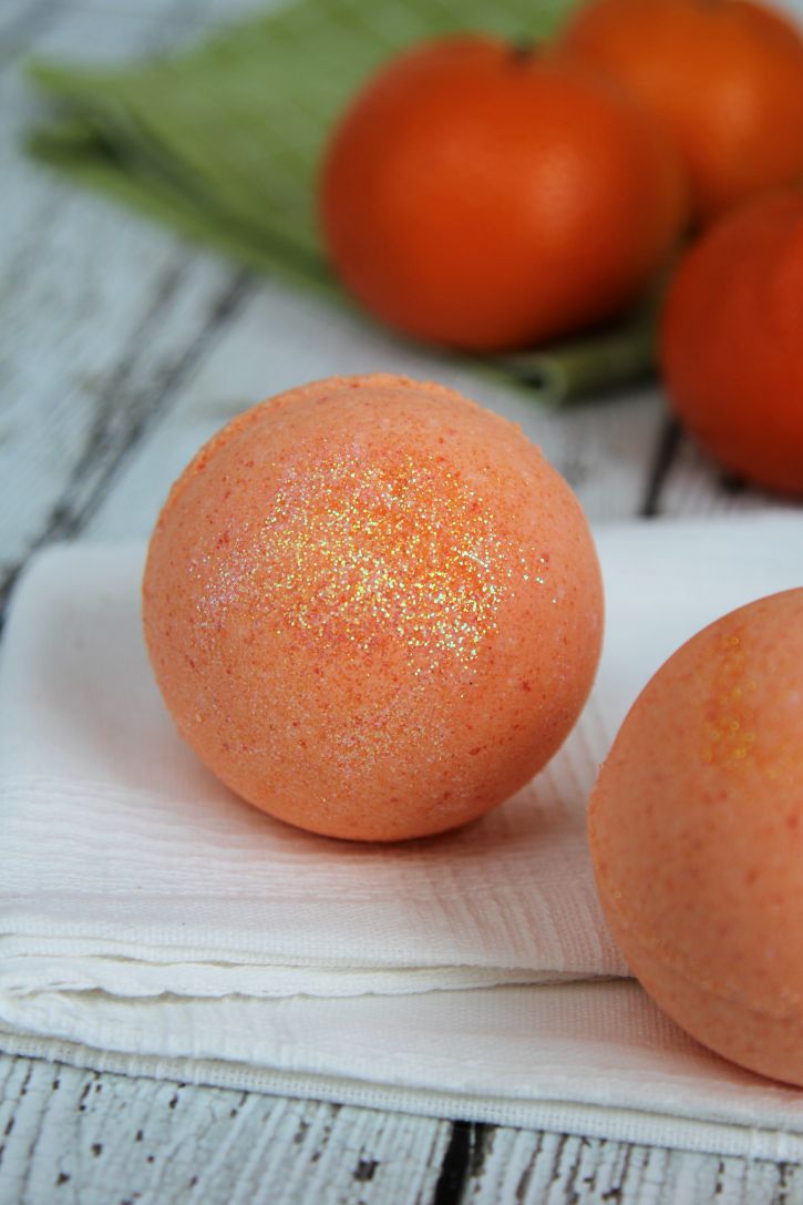 Sweet DIY Orange Bath Bombs - Citric Acid Free Bath Bomb Recipe