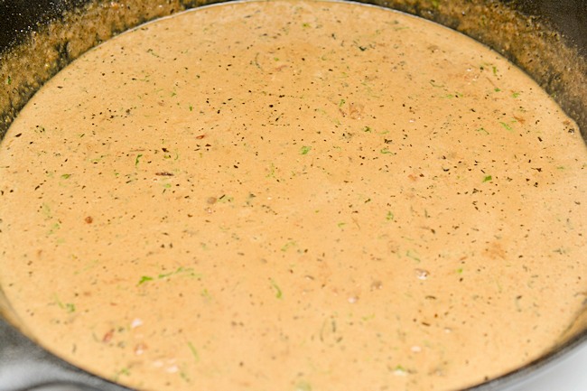 Parmesan cream sauce