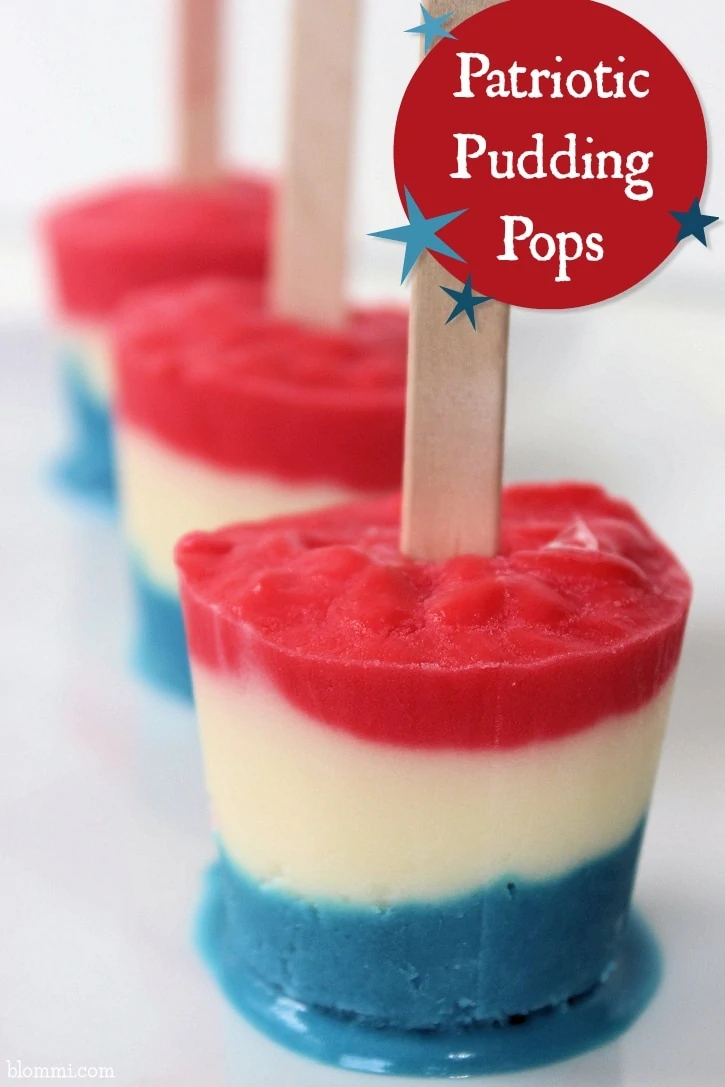 Patriotic Pudding Pops