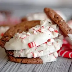 peppermint brownie mix cookies