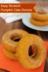 easy scratch pumpkin cake doughnuts