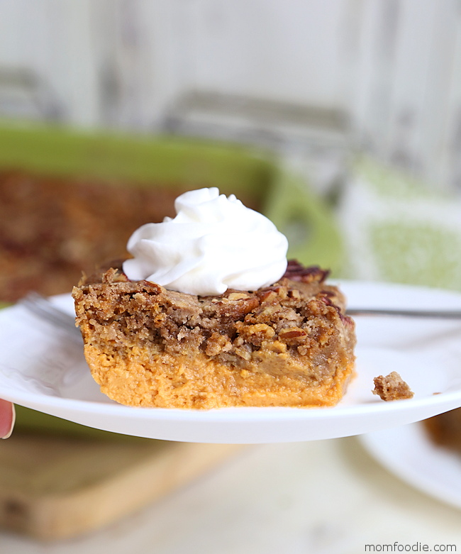 dump cake pumpkin with pecans 