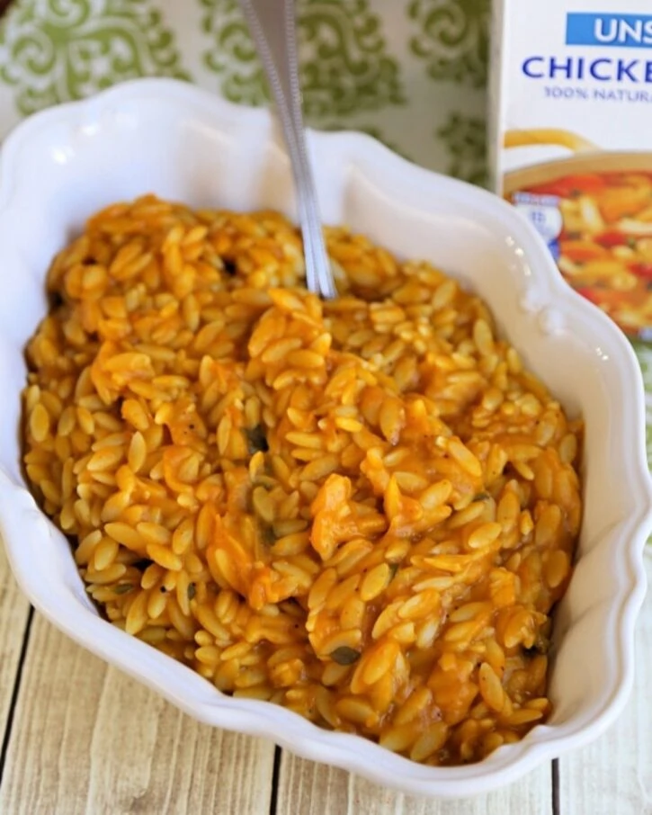 pumpkin orzo pasta