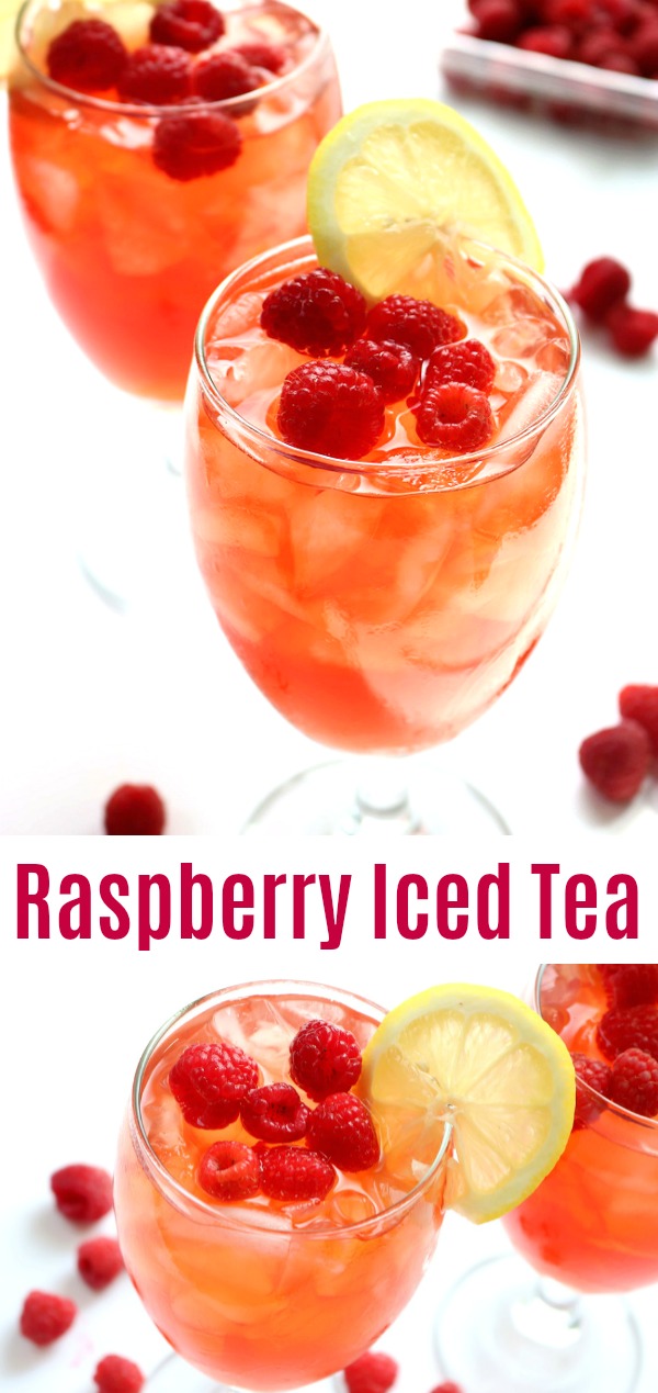 rasperry iced tea pinterest