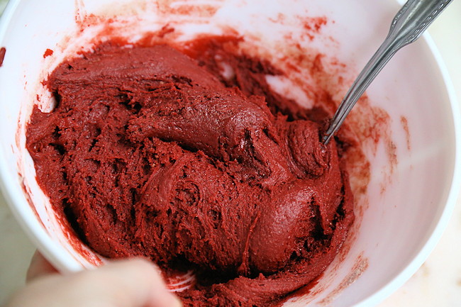 red velvet cookie dough