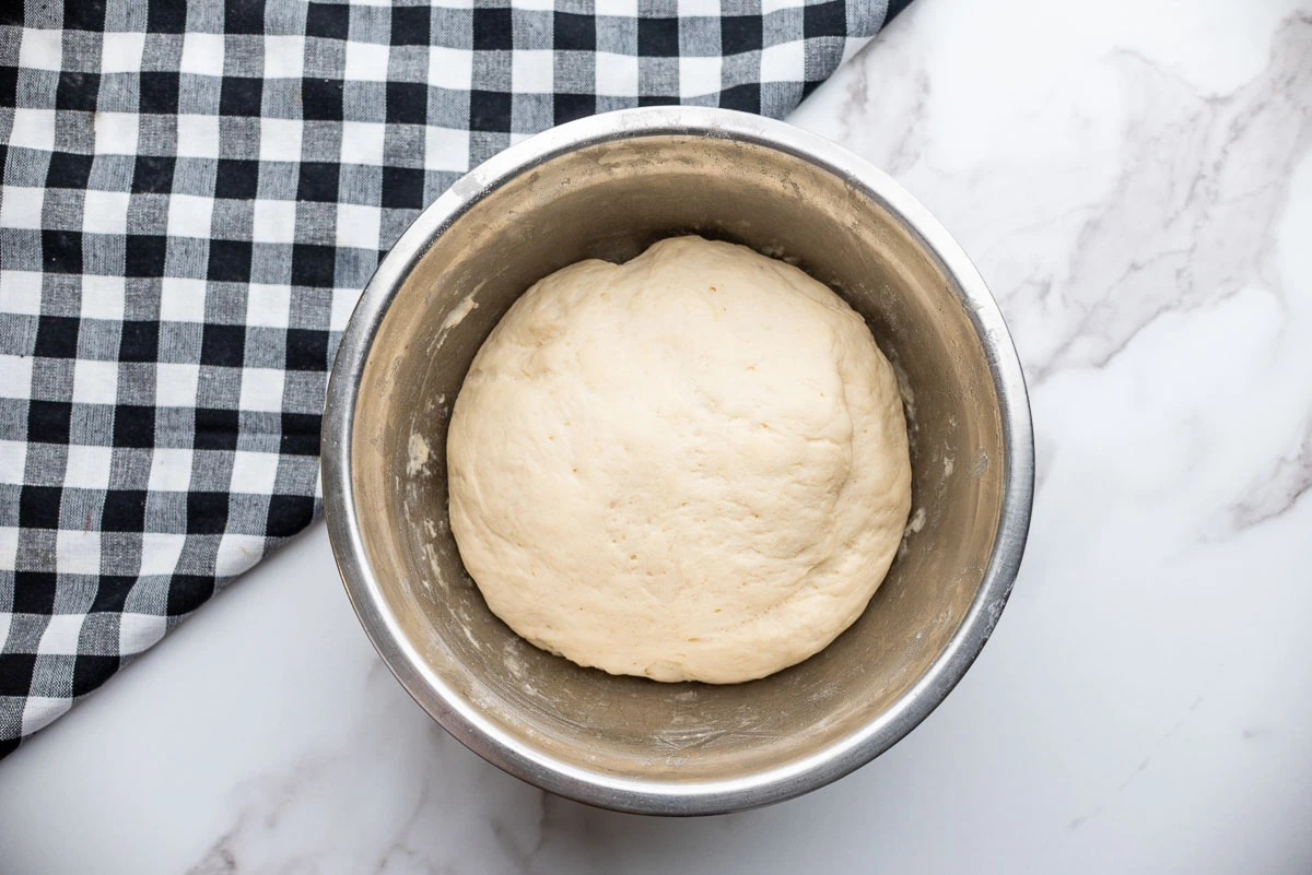 risen dough ball