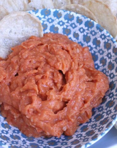 roasted red pepper bean dip