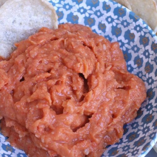 roasted red pepper bean dip