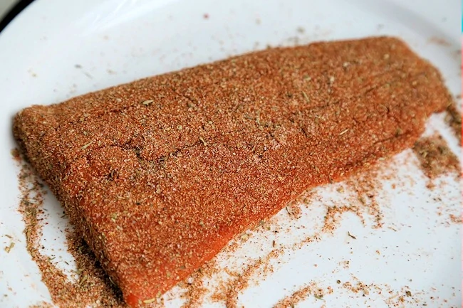 seasoned salmon