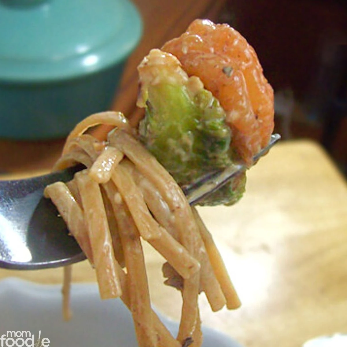 shrimp and brussel sprout pasta in walnut cream sauce recipe