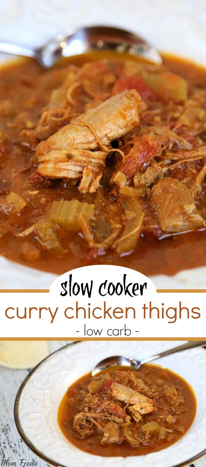 Slow Cooker Curry Chicken Thighs: Low Carb Chicken Stew