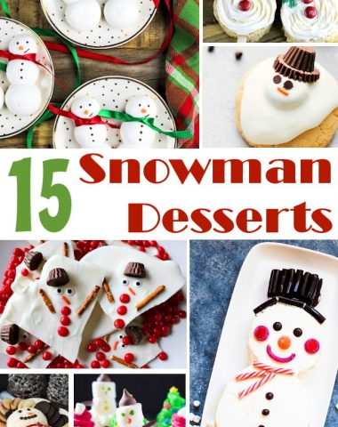 snowman desserts