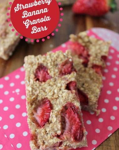 strawbery banana granola bars