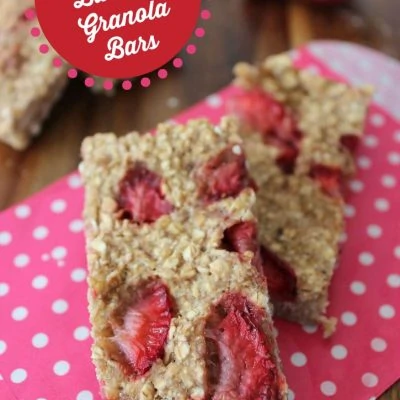 strawbery banana granola bars