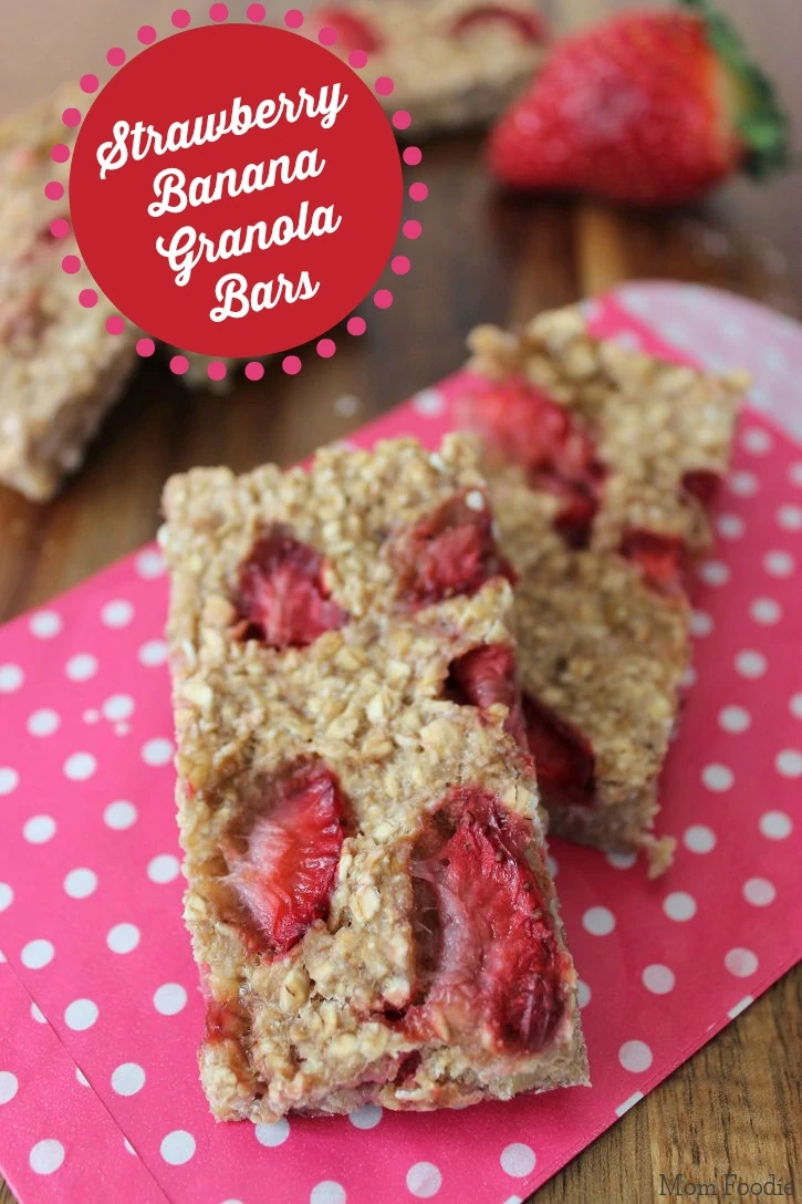 strawbery banana granola bars