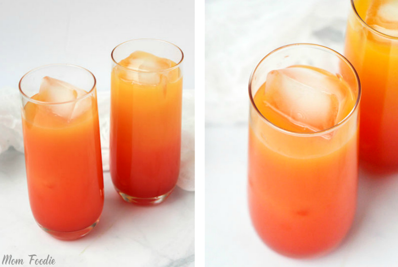 Tequila sunrise punch: Retro Cocktail