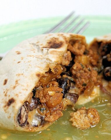 turkey pumpkin burritos with black beans