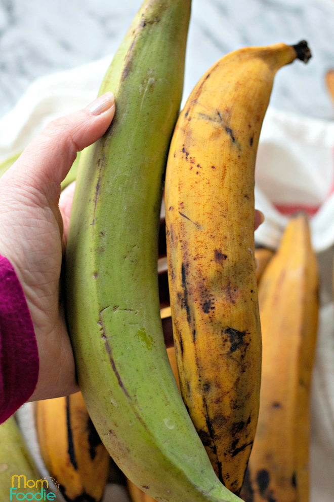 not ripe plantains